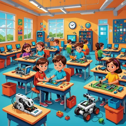Educație STEM pentru Copii: Programele de Tip „Robotică pentru Copii” Inspiră Tinerii